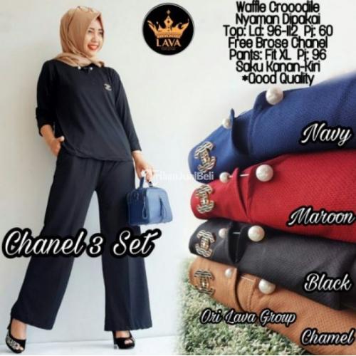 Chanel Set Baju Setelan Kantor Modern Terbaru Harga Murah Di Solo