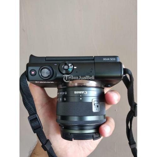 Kamera Canon M Bekas Mirrorless Murah Lensa Kit Normal Lengkap Di