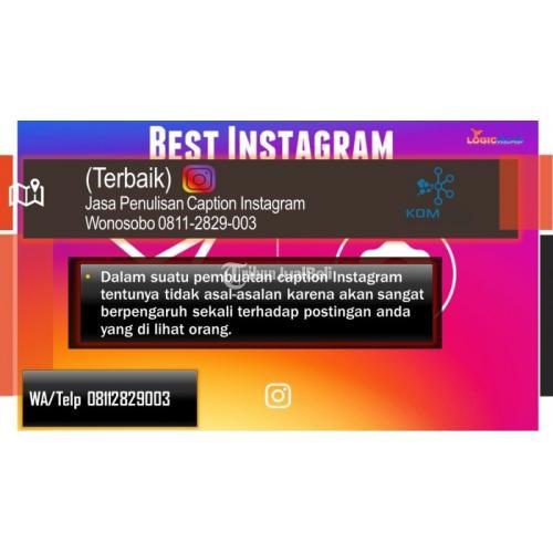 Jasa Penulisan Caption Instagram Di Purwokerto Tribun Jualbeli