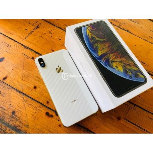 Hp Apple Iphone Xs Max Silver Gb Ex Inter Fullset Normal Nominus Di