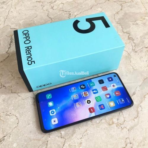 HP Oppo Reno 5 8 128GB Bekas Fullset Original Mulus Terawat Nominus Di