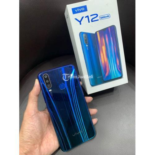 HP Vivo Y12 3 32GB Aqua Blue Second Fullset Mulus Normal Siap Pakai Di