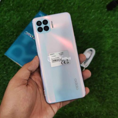 HP Oppo Reno 4F Ram 8 128GB White Second Fullset Mulus No Minus Normal