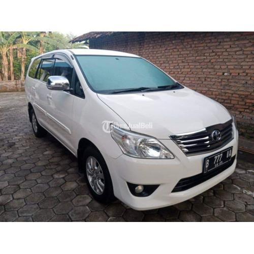 Mobil Toyota Kijang Innova G Manual Tahun 2012 Bekas Warna Putih Siap