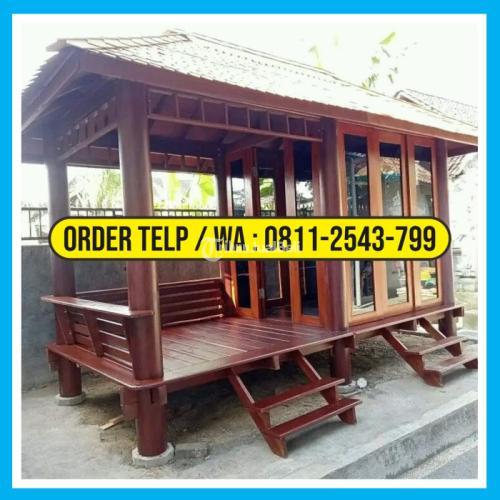 Gazebo Kayu Minimalis Rumah Kayu Di Banjar Tribun JualBeli