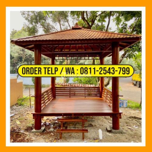 Gazebo Kayu Minimalis Custom Taman Rumah Di Garut Tribun Jualbeli