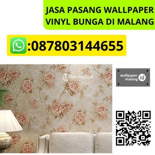 JASA PASANG WALLPAPER VINYL BUNGA DI MALANG WA O878diO3I4di4655