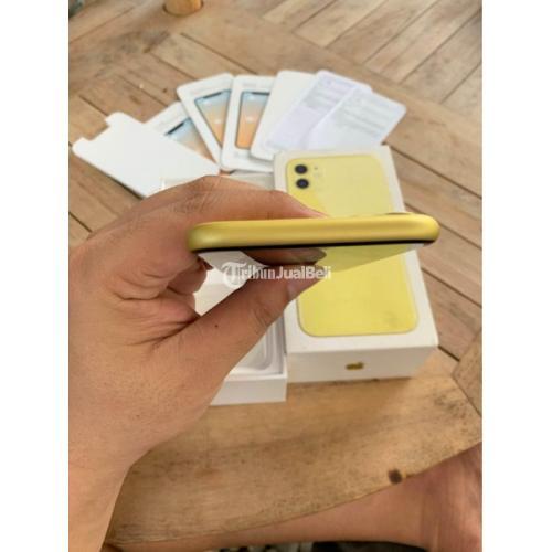 Hp IPhone 11 64GB Kuning Seken Original Terawat Siap Pakai Di