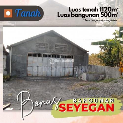 Dijual Tanah Bonus Bangunan Jogja Seyegan Bisa Dijadikan Gudang