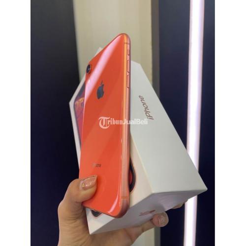 HP Apple IPhone XR 64GB Coral Bekas Like New All Operator Normal Mulus