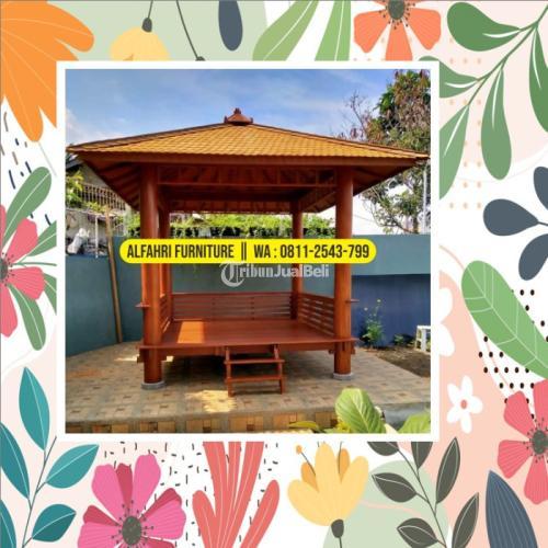 Gazebo Kayu Minimalis Taman Rumah Garden Unik Di Bogor Tribun Jualbeli