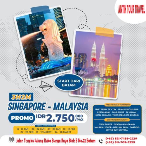 Paket Tour Singapore Malaysia 3H2M Di Batam Tribun JualBeli