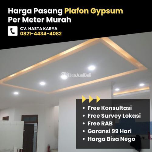 Jasa Pasang Plafon Gypsum Per Meter Di Sidoarjo Tribun Jualbeli