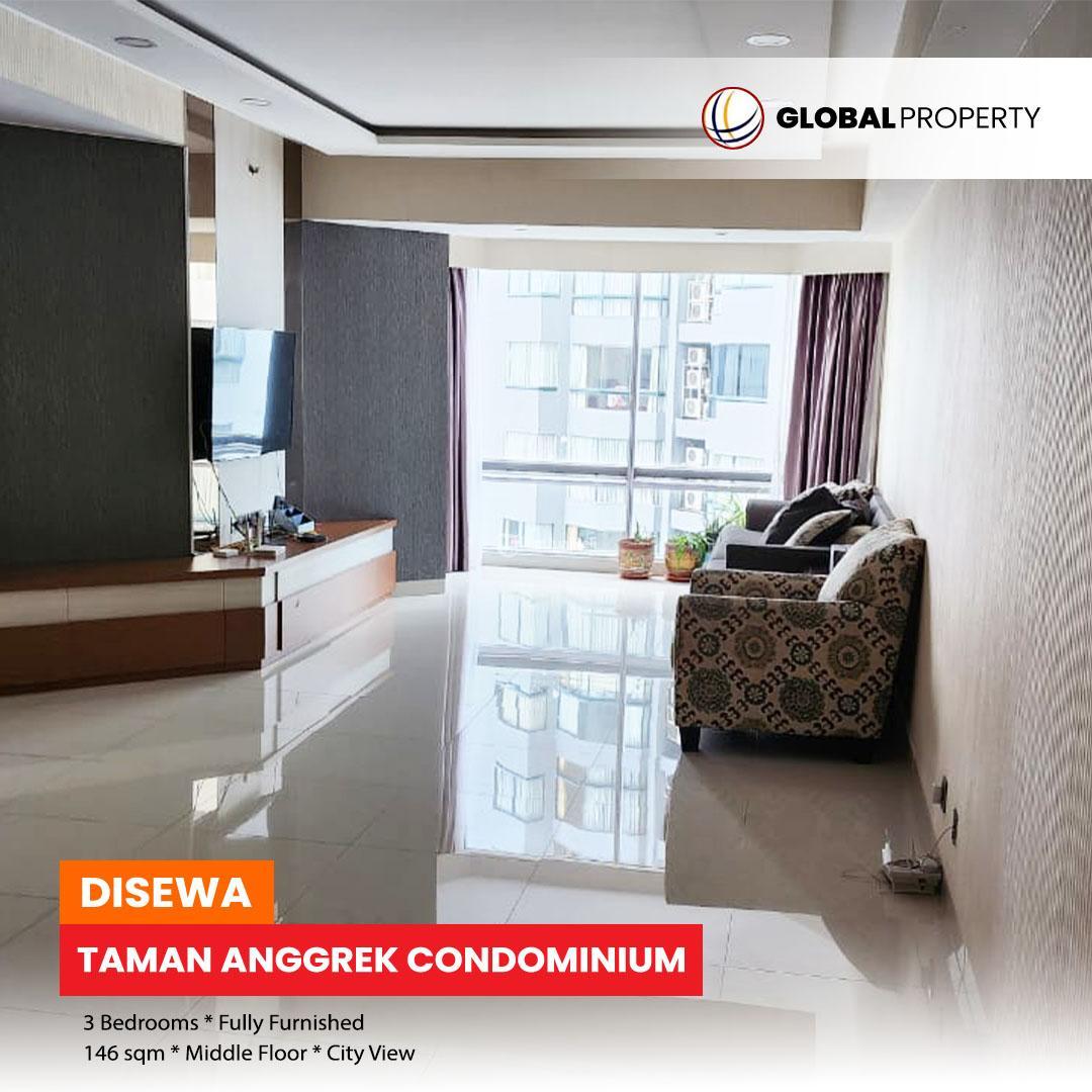 Disewakan Apartemen Taman Anggrek Condominium Fully Furnished Bed