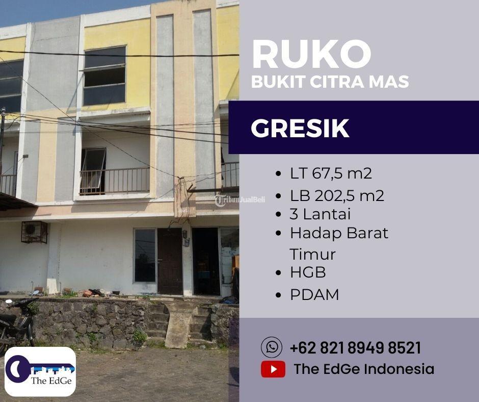 Dijual Ruko Luas 202m2 Bukit Citra Mas 5 Menit Dari Tol Di Gresik