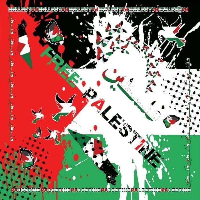 Hijab Motif Palestina Bahan Voal Segi Empat Di Kudus Tribun Jualbeli