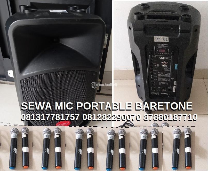 Sewa Speaker Portable Bluetooth Inch Include Rental Mic Wireless Di