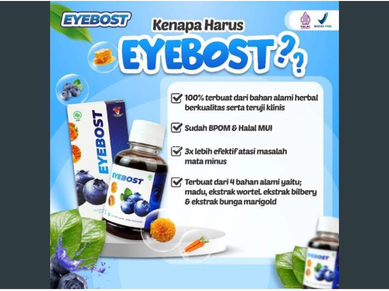 Eyebost Vitamin Mata Original Madu Herbal Alami Atasi Mata Minus