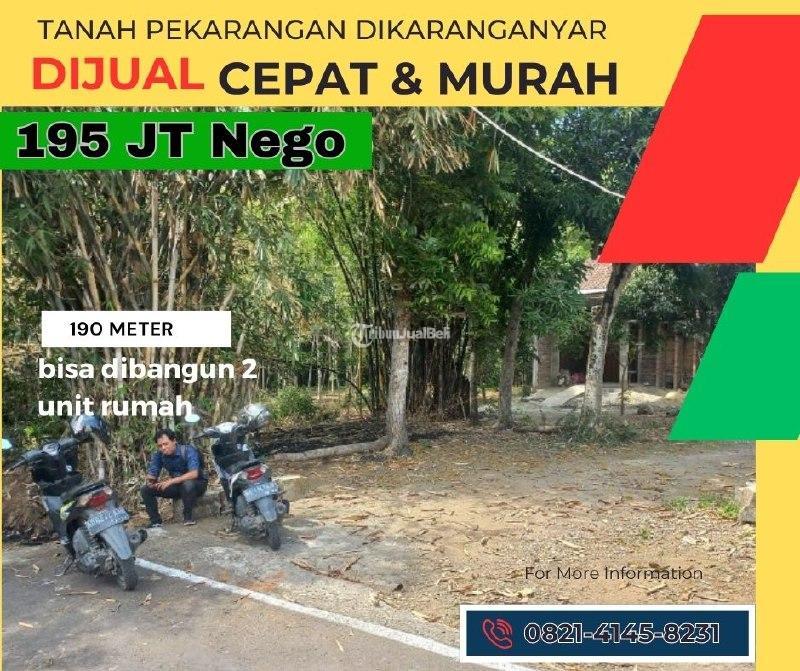 Jual Tanah Pekarangan Luas Meter Di Karanganyar Tribun Jualbeli