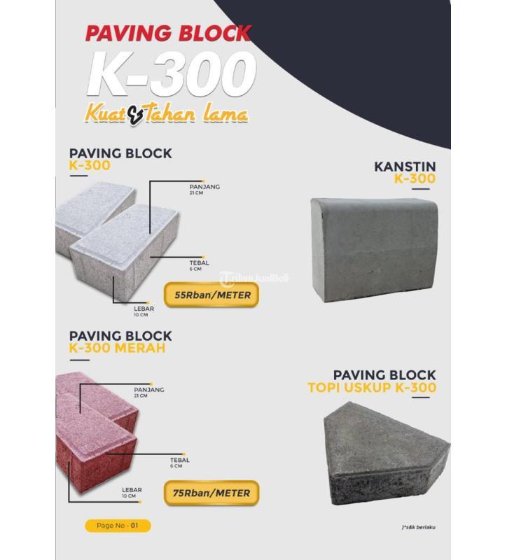 Paving Blok K300 Tebal 6cm Di Lumajang Tribun JualBeli