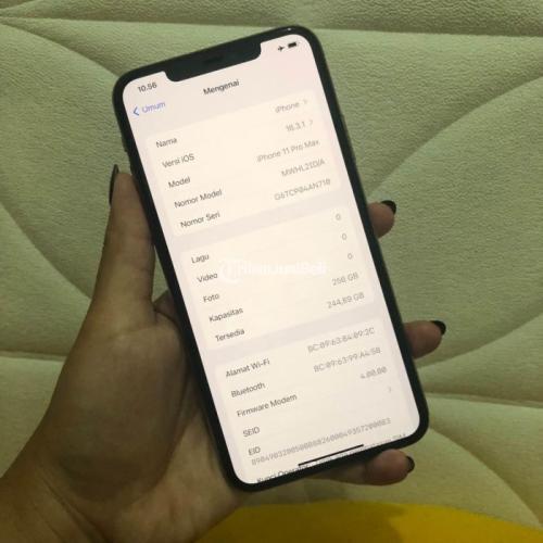 HP IPhone 11 Pro Mac 256GB Ex IBox Seken Fullset Mulus No Minus Di