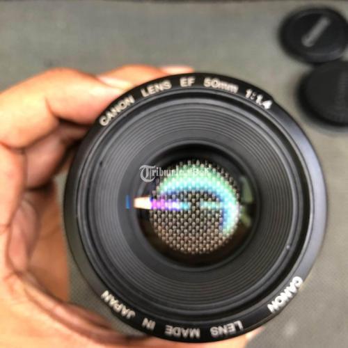 Lensa Canon 50mm F1 4 USM Seken Fungsi Normal No Jamur Bisa Rekber Di