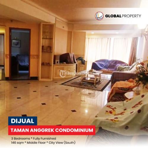 Dijual Apartemen Taman Anggrek Condominium Fully Furnished Bed M