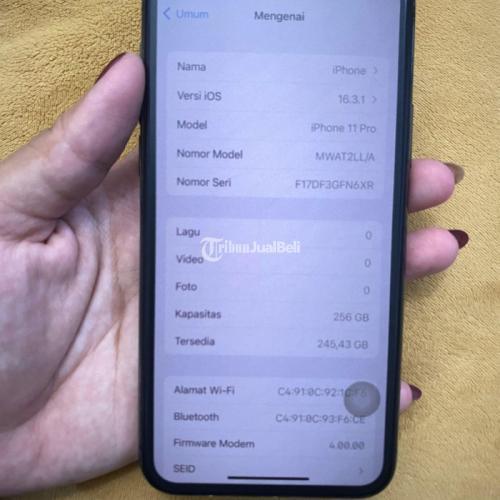 Hp Iphone Pro Gb Fullsert Baterai Seken Face Id On All