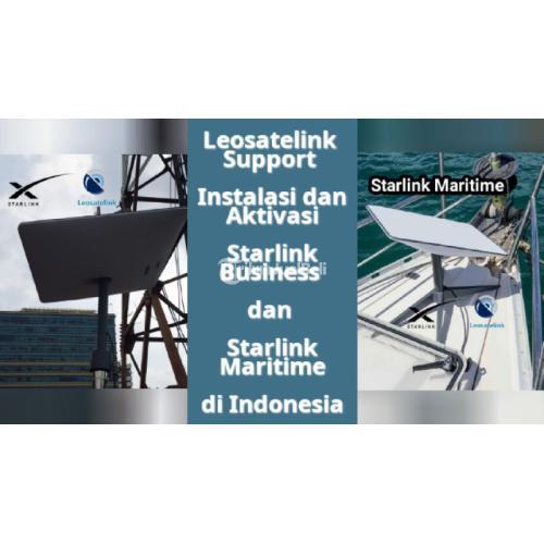 Instalasi Dan Aktivasi Internet Satelit Starlink Maritime Di Indonesia