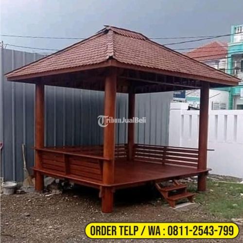 Gazebo Kayu Minimalis X Meter Di Bogor Tribun Jualbeli