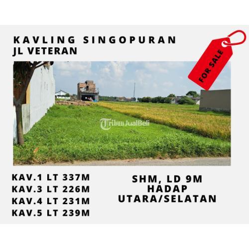 Dijual Tanah Pekarangan Luas 337 M2 Jl Veteran Kartasura Di Solo