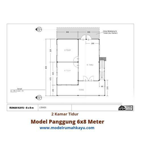 Rumah Panggung Minimalis Ukuran X Meter Kayu Meranti Merah Dan Kayu