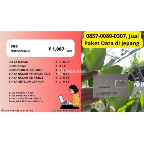 Jual Paket Data Jepang Langsung Pakai Di Sragen Tribun Jualbeli