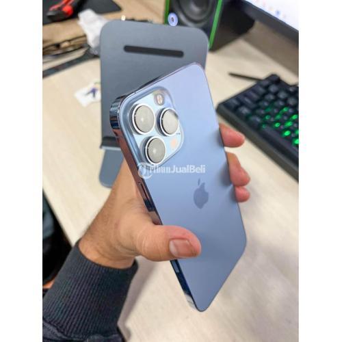 HP Apple IPhone 13 Pro Max Blue 256GB Second Fullset Mulus Nominus Di