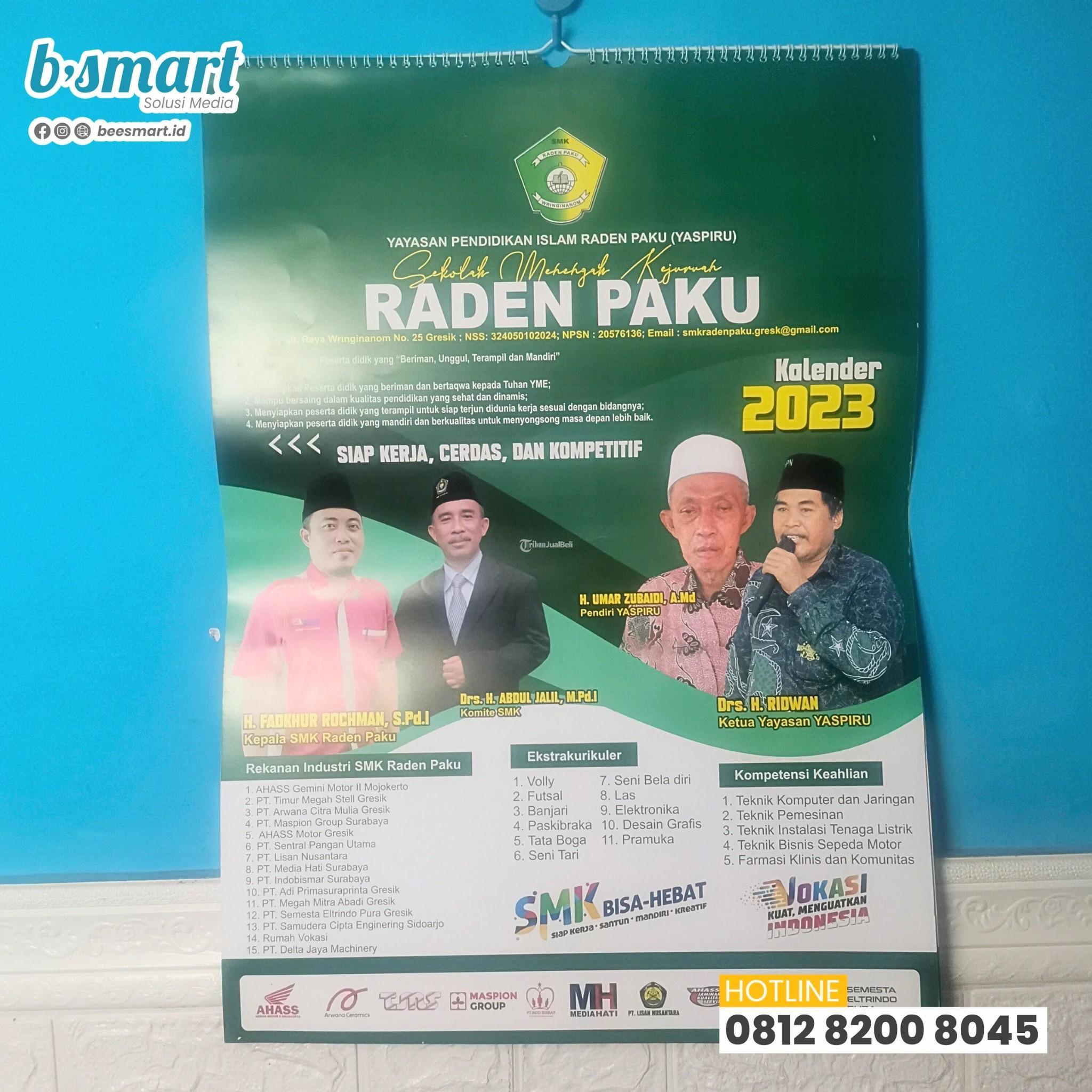 Cetak Kalender Dinding 2024 Custom Di Bondowoso Tribun JualBeli