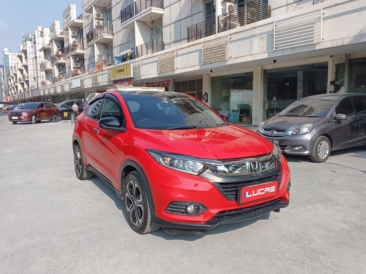 Mobil Bekas Honda Hrv E AT Tahun 2020 Warna Red Plat Genap Di Jakarta