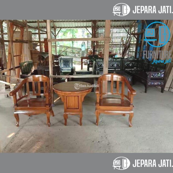 Kursi Teras Betawi Lenong Bahan Kayu Jati Jepara Dengan Meja Di