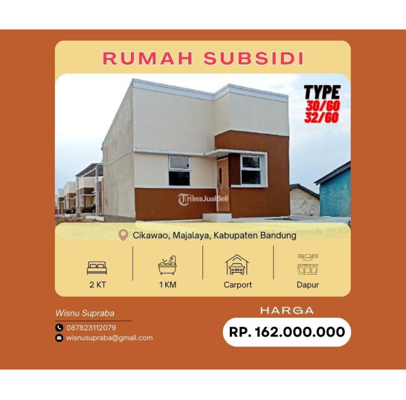 Dijual Rumah Subsidi Type Kt Km Siap Huni Di Bandung Jawa Barat