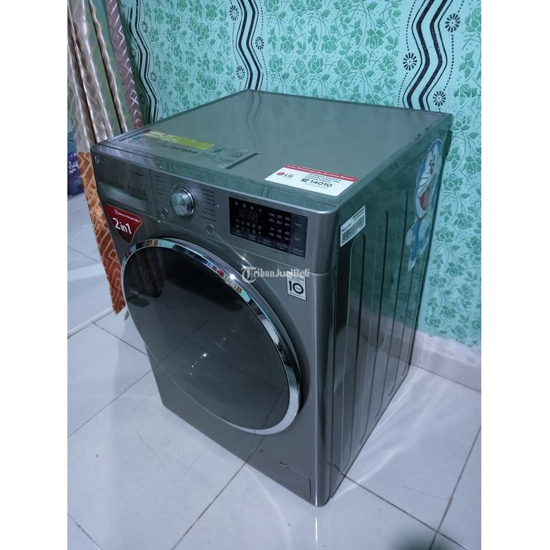 Mesin Cuci LG Inverter Bukaan Depan Bekas Normal Mulus Di Takalar