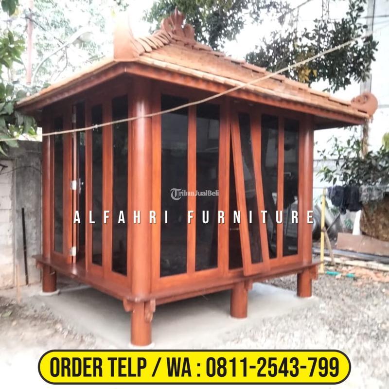 Gazebo Kayu Kelapa X Mushola Minimalis Di Cilegon Banten Tribun