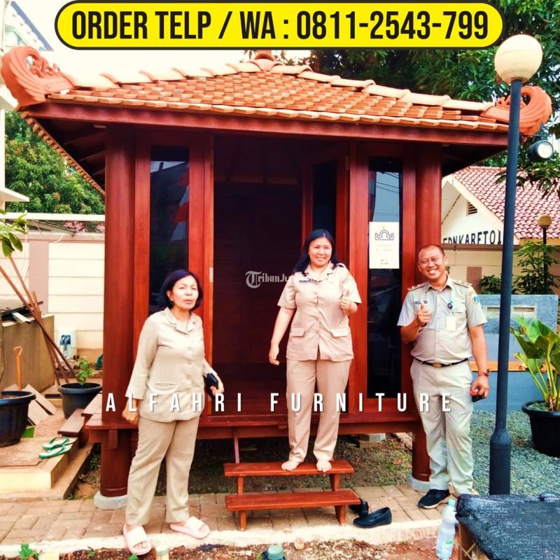 Gazebo Gardens 3x3 Mushola Minimalis Kayu Kelapa Tribun JualBeli