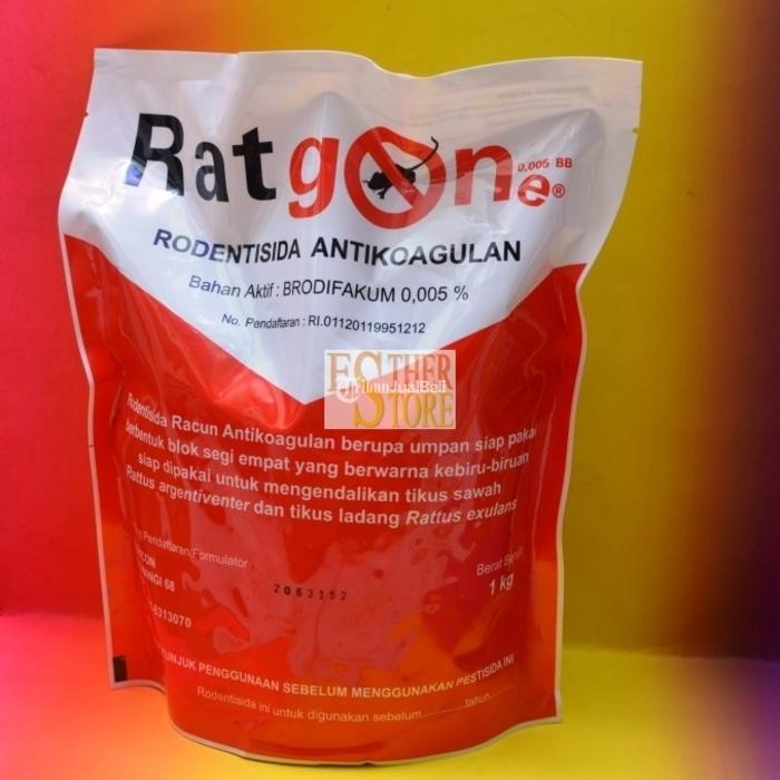 Racun Tikus Siap Pakai Ratgone 0 005 BB 1 Kg Rodentisida Brodifakum Di