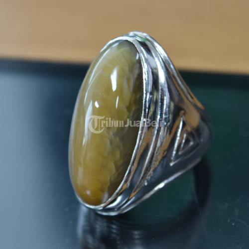 Jual Cincin Batu Pandan Nanas Lumut Semu Ijo - COD Jakarta dan Depok