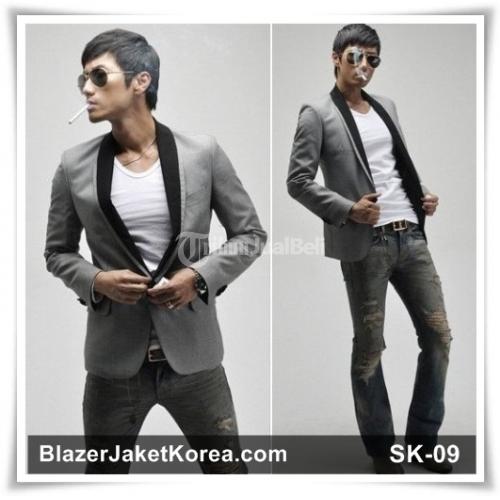 Jual Jaket Pria | BBM 2667C838 | Slim Fit Korea Blazer Keren SK-09