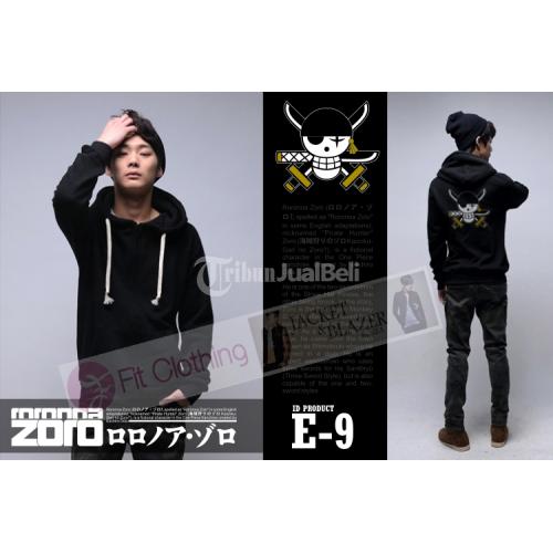 Jual Aparel Pria 29E05670 | Jaket anime - onepiece - roronoa zoro
