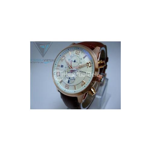 Montblanc PRIA Putih Emas Automatic KULIT