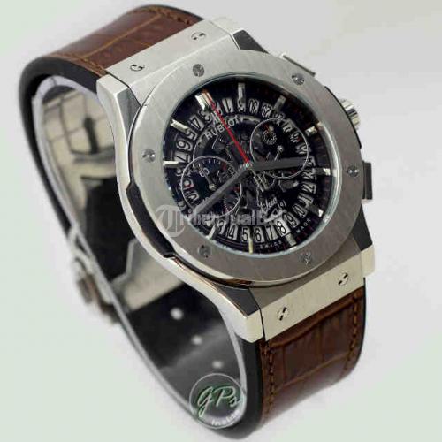 Hublot Vendome Bigbang Silver Dark Brown Leather