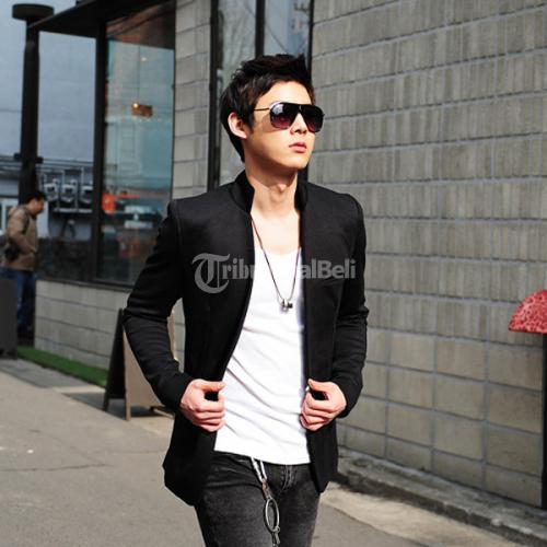 Jas Pria 29EE0054 - Blazer Korean Black Style BK-02