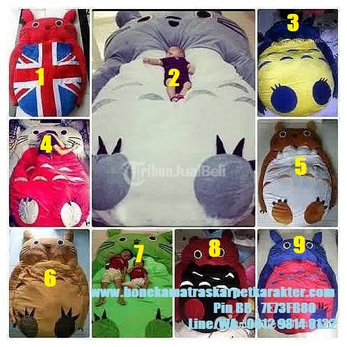Boneka Karakter Totoro Super Jumbo, Matras Kasur Karakter Boneka Totoro