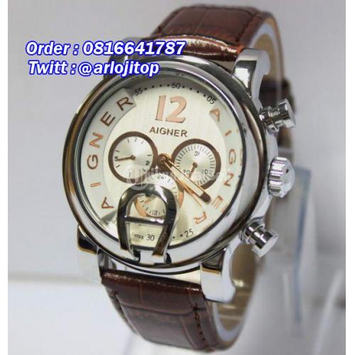 AIGNER Bari Leather Strap A37500 WBRG TribunJualBeli